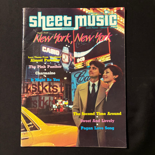 MAGAZINE Sheet Music Feb 1986 New York New York, Almost Paradise
