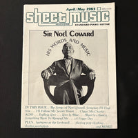 MAGAZINE Sheet Music Apr/May 1983 Sir Noel Coward, keyboard harmony