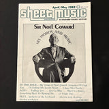 MAGAZINE Sheet Music Apr/May 1983 Sir Noel Coward, keyboard harmony