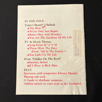 MAGAZINE Sheet Music Feb 1983 beautiful music, soft rock, Johnny Mandel