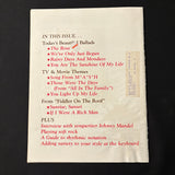 MAGAZINE Sheet Music Feb 1983 beautiful music, soft rock, Johnny Mandel