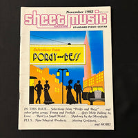 MAGAZINE Sheet Music Nov 1982 Porgy and Bess, playing Gershwin