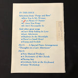 MAGAZINE Sheet Music Nov 1982 Porgy and Bess, playing Gershwin