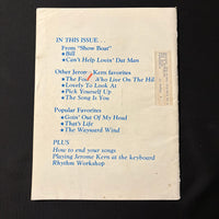 MAGAZINE Sheet Music Jan 1983 piano guitar Jerome Kern Show Boat