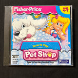 CD-ROM Fisher Price Time To Play Pet Shop (1998) Windows 95/98 Power Mac ages 4-7
