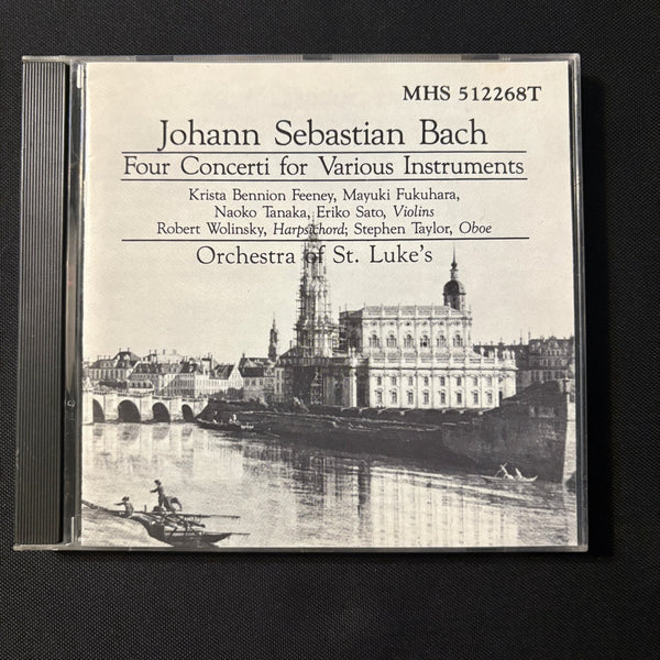 CD Bach 'Four Concerti For Various Instruments' (1988) Orchestra of St. Luke's