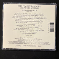 CD Vivaldi 'Great Italian Baroque Concertos' (1994) Chamber Orchestra Renaissance, Leo Korchin