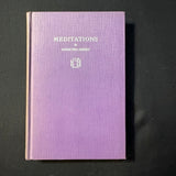 BOOK Louise Hill Leibert 'Meditations' (1936) hardcover