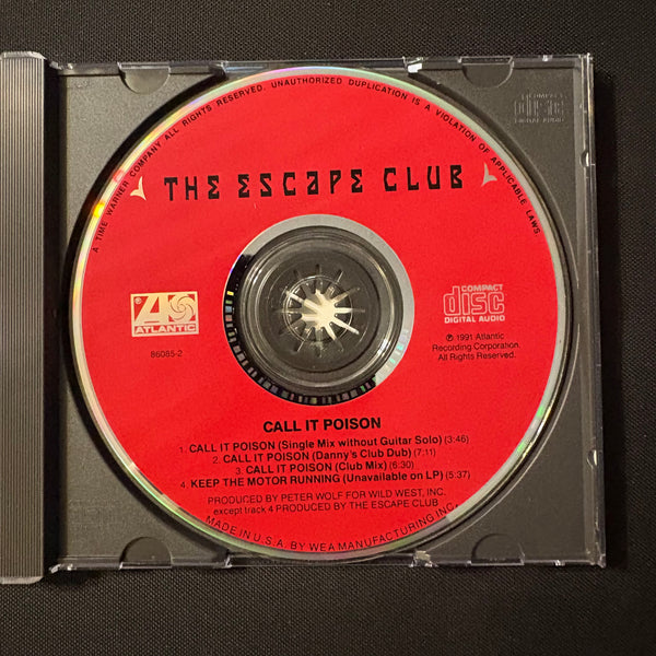 CD The Escape Club 'Call It Poison' (1991) 4 track promo DJ radio single