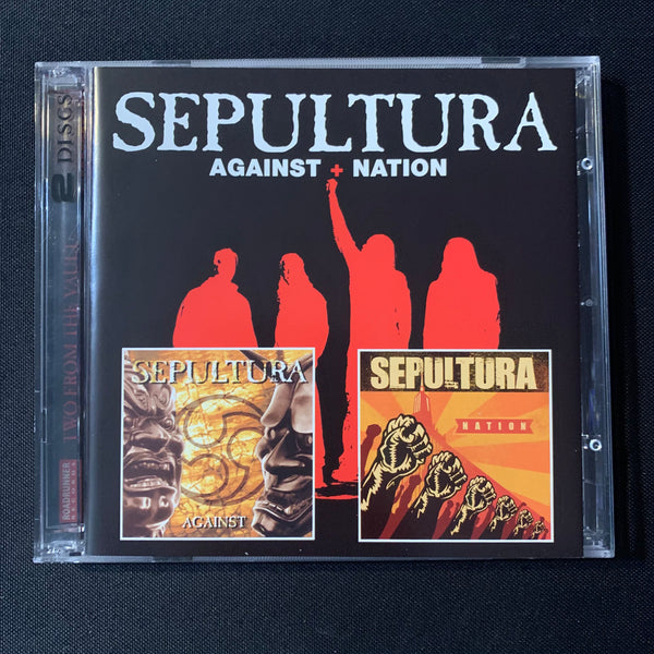 CD Sepultura 'Against/Nation' (2007) 2-on-1 reissue Brazilian 90s thrash metal