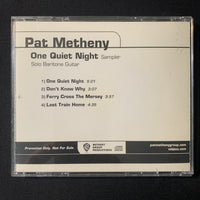 CD Pat Metheny 'One Quiet Night Sampler' (2003) promotional jazz Warner Brothers