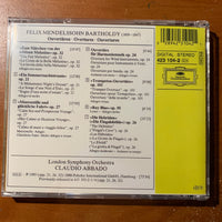 CD Mendelssohn 'Overtures' (1985) London Symphony Orchestra, Claudio Abbado