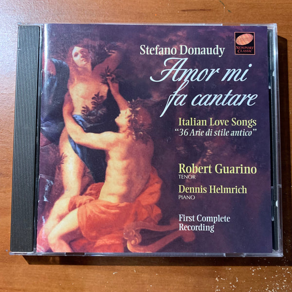 CD Stefano Donaudy 'Amor mi fa cantare' Italian Love Songs (1996) Robert Guarino, Dennis Helmrich