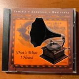 CD Hewlett Anderson Waslousky 'That's What I Heard' (2001) Pennsylvania trio