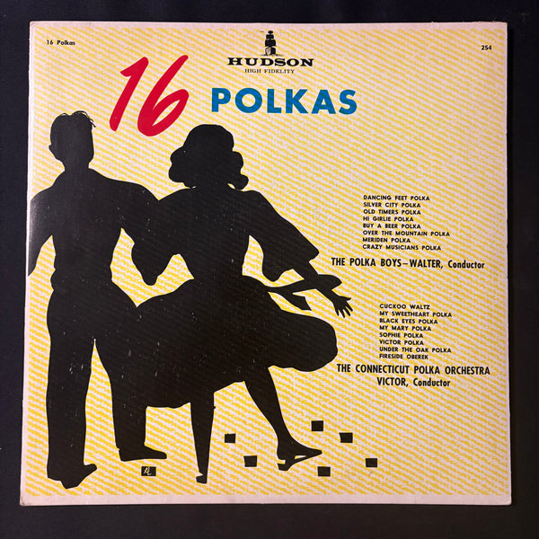 LP 16 Polkas (1960) VG+/VG+ Connecticut Polka Orchestra, Polka Boys