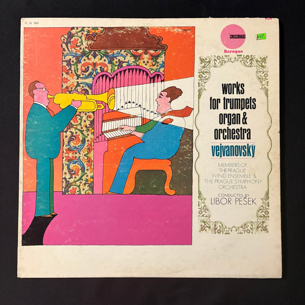 LP Vejvanovsky 'Works For Trumpets Organ and Orchestra' (1966) VG+/VG classical vinyl record
