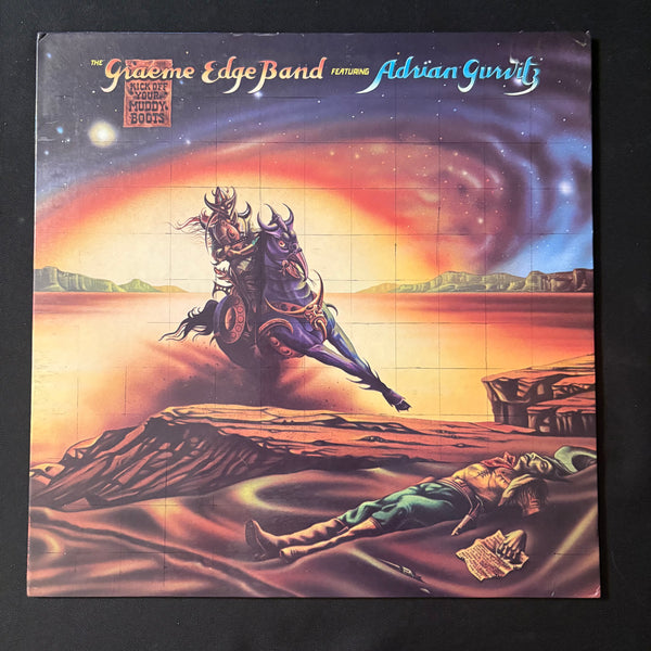 LP Graeme Edge Band Featuring Adrian Gurvitz 'Kick Off Your Muddy Boots' (1975) VG+/VG+ gatefold vinyl