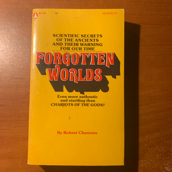 BOOK Robert Charroux 'Forgotten Worlds' (1973) ancient civilizations