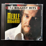 CD Merle Haggard '16 Biggest Hits' (1998) Big City, Mama Tried, Okie From Muskogee