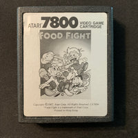 ATARI 7800 Food Fight (1988) tested video game cartridge