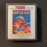 ATARI 7800 Choplifter (1987) tested video game cartridge helicopter arcade