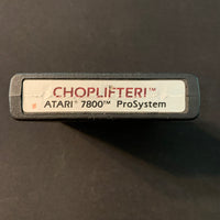 ATARI 7800 Choplifter (1987) tested video game cartridge helicopter arcade