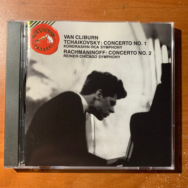 CD Van Cliburn 'Tchaikovsky Concerto No. 1, Rachmaninoff Concerto No. 2' (1987)