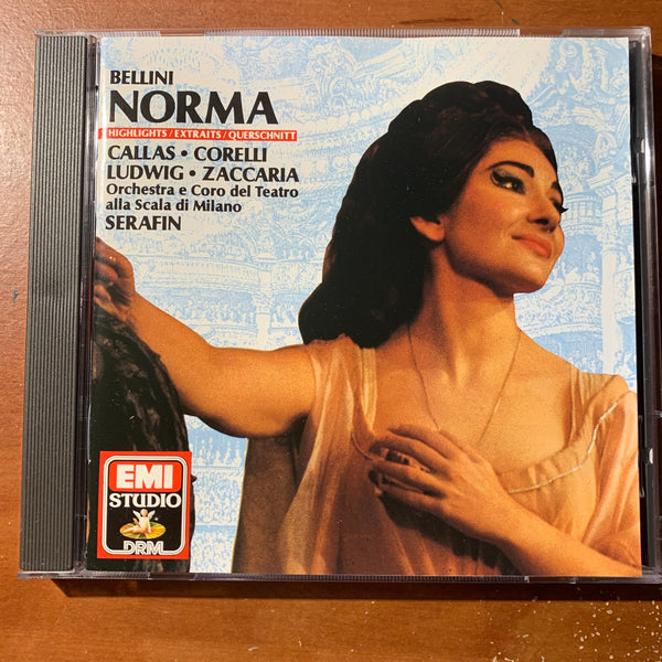 CD Bellini 'Norma' (1989) Maria Callas, Franco Corelli, Christa Ludwig, Nicola Zaccaria, Tullio Serafin