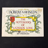 BOOK Robert A. Heinlein 'Notebooks of Lazarus Long' (1978) D.F. Vassallo