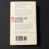 BOOK John Nichols 'American Blood' (1988) PB Vietnam war PTSD American society