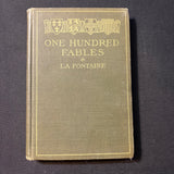 BOOK Jean de la Fontaine 'One Hundred Fables' (1906) HC illustrated O.B. Super