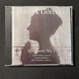 CD Gorecki 'Symphony No. 3' (1992) London Sinfonietta, Dawn Upshaw, David Zinman