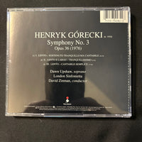 CD Gorecki 'Symphony No. 3' (1992) London Sinfonietta, Dawn Upshaw, David Zinman