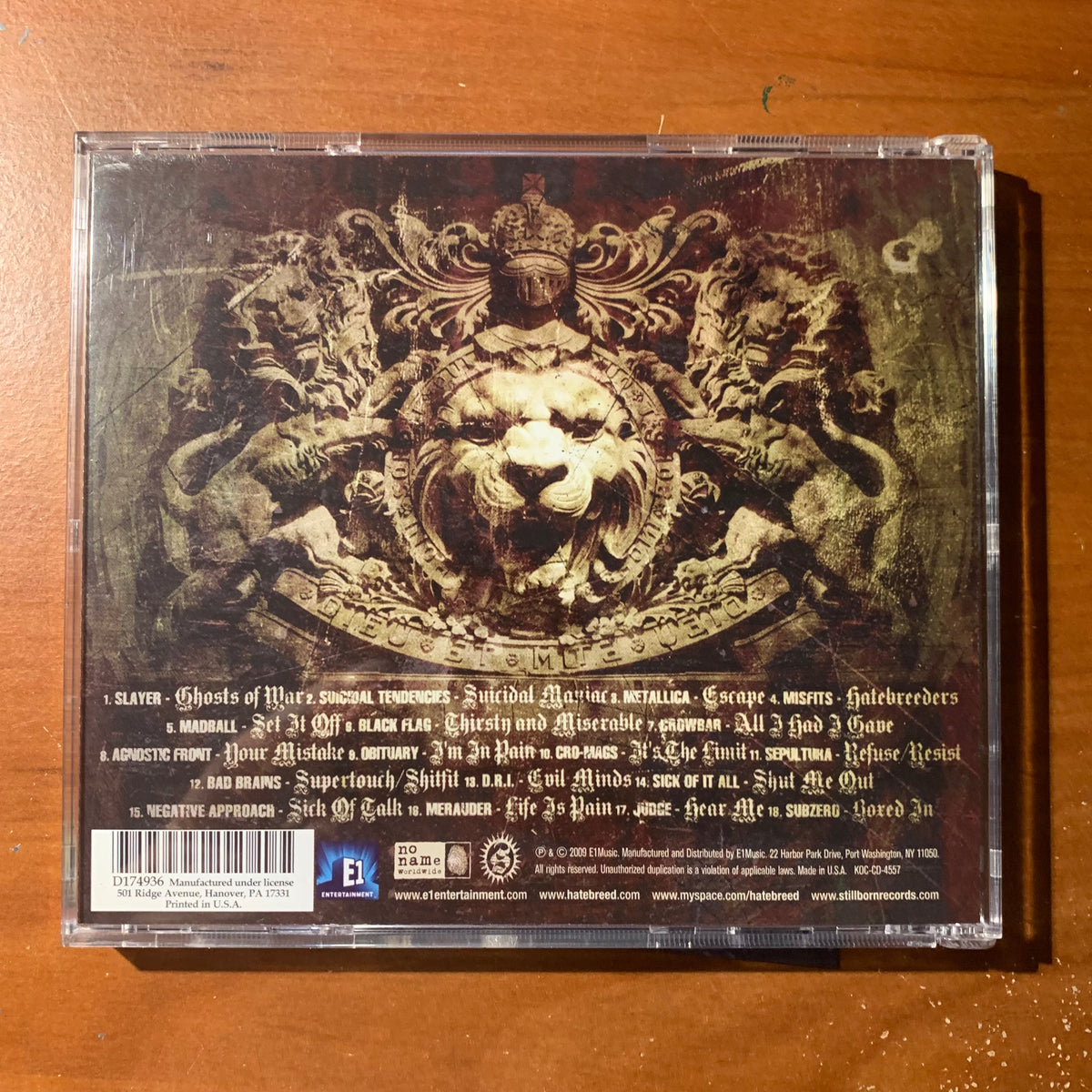 CD Hatebreed 'For the Lions' (2009) BMG edition hardcore metal – The ...