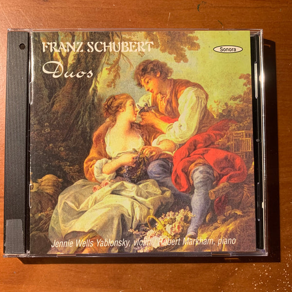CD Franz Schubert Duos (1996) Jeannie Wells Yablonsky, Robert Markham