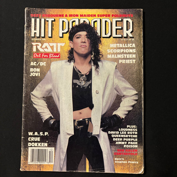 MAGAZINE Hit Parader December 1986 Ratt, AC/DC, Bon Jovi, Metallica, Scorpions, Van Halen