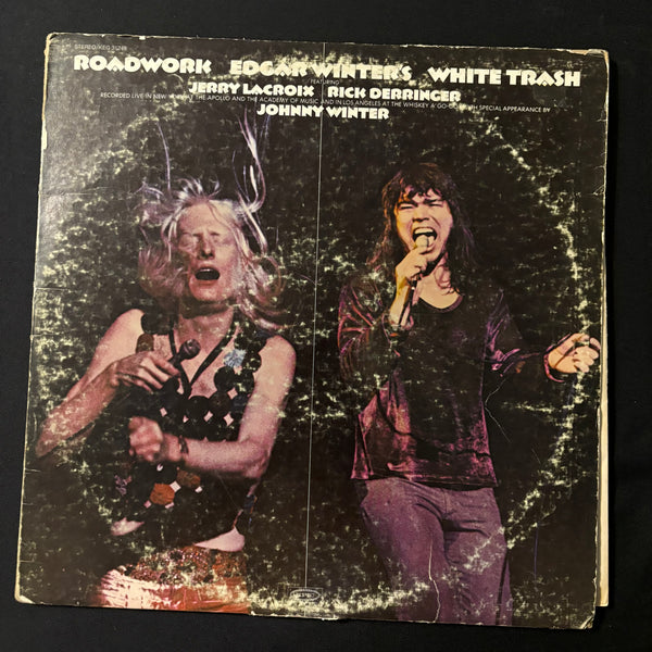 LP Edgar Winter's White Trash 'Roadwork' (1972) VG/VG double live Rick Derringer Jerry LaCroix