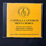 CD Capella Cantorum Men's Chorus 'June 11, 2006' Old Saybrook CT