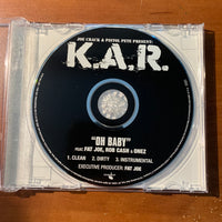 CD K.A.R. 'Oh Baby' (2009) Joe Crack and Pistol Pete Presents radio DJ promo single Fat Joe