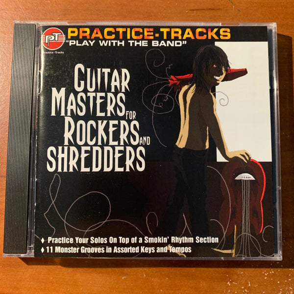 CD Practice Tracks Guitar Masters For Rockers and Shredders monster grooves