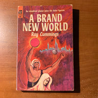 BOOK Ray Cummings 'A Brand New World' (1964) Ace pulp science fiction paperback