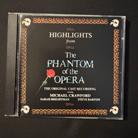 CD Phantom Of the Opera Highlights (1987) Michael Crawford, Sarah Brightman