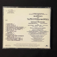 CD Phantom Of the Opera Highlights (1987) Michael Crawford, Sarah Brightman
