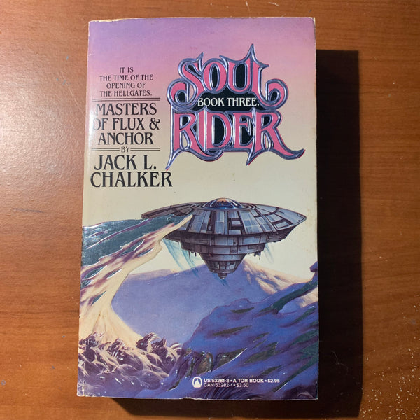BOOK Jack L. Chalker 'Soul Rider Book Three: Masters of Flux and Anchor' (1985)