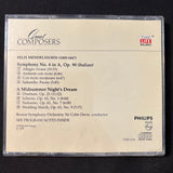 CD Mendelssohn 'Great Composers' (1976) Time Life Symphony No. 4, Midsummer Night's Dream