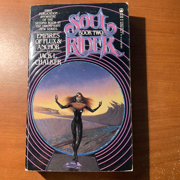 BOOK Jack L. Chalker 'Soul Rider Book Two: Empires of Flux and Anchor' (1984) TOR fantasy