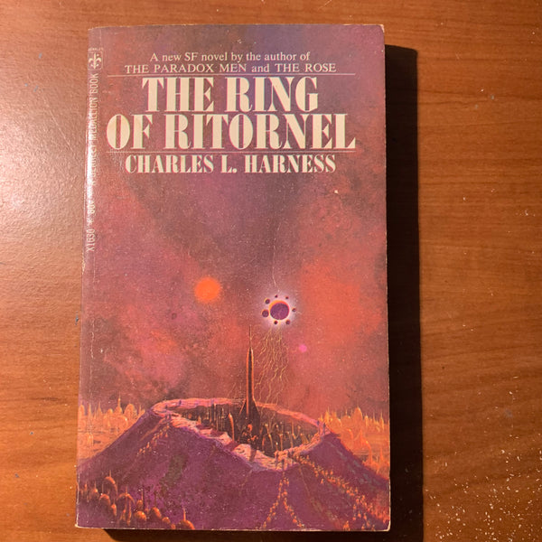 BOOK Charles L. Harness 'The Ring of Ritornel' (1968) paperback science fiction