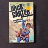 BOOK Nick Carter 'Norwegian Typhoon' (1982) PB action adventure