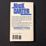 BOOK Nick Carter 'Norwegian Typhoon' (1982) PB action adventure