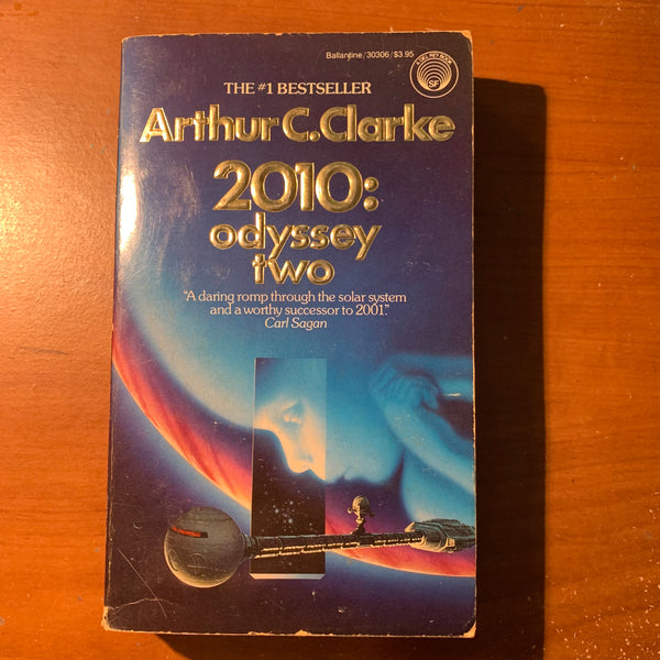 BOOK Arthur C. Clarke '2010: Odyssey Two' (1984) paperback science fiction